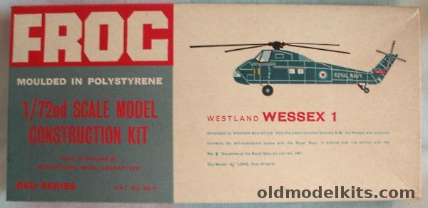 Frog 1/72 Westland Wessex I (S-58) Royal Navy - Red Series, 335P plastic model kit